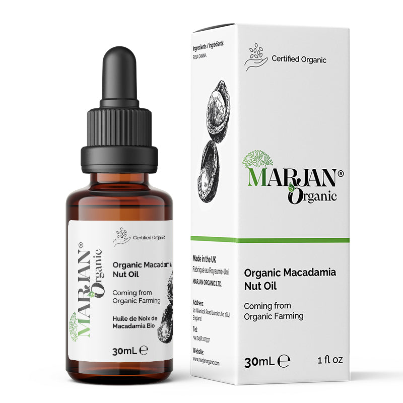 Organic Macadamia Oil – Pure &amp; Cold-Pressed for Face, Body &amp; Hair
