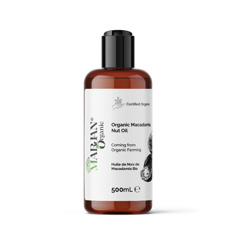 Organic Macadamia Oil – Pure &amp; Cold-Pressed for Face, Body &amp; Hair