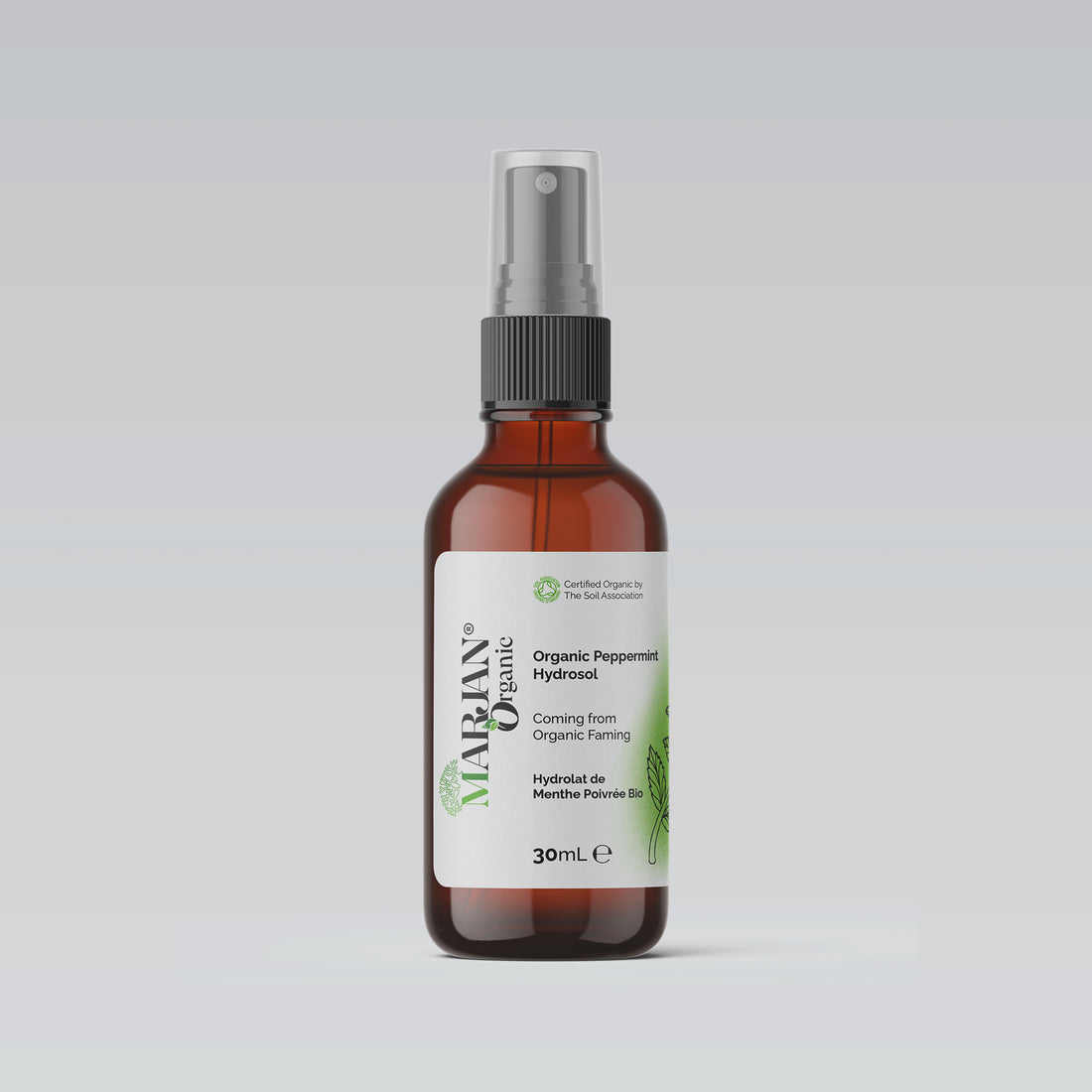 Organic Peppermint Hydrosol – Pure Refreshing Floral Water for Skin & Hair