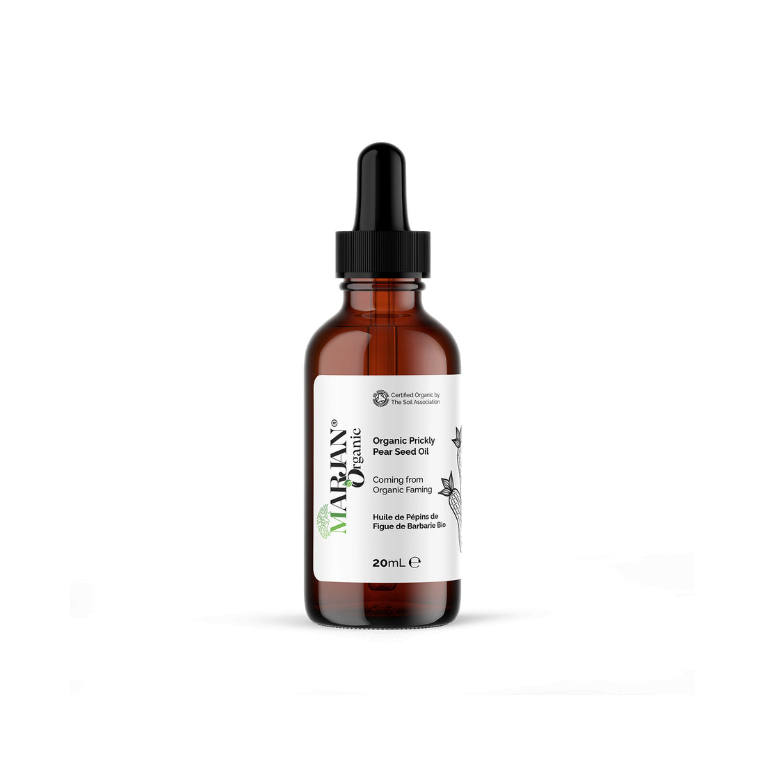 Organic Prickly Pear Seed Oil - 100% Virgin (Certified Organic Wild by The Soil Association)