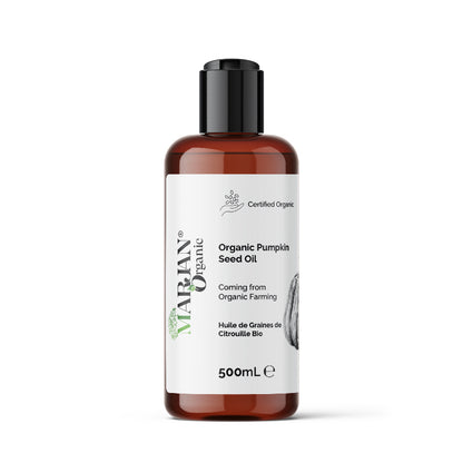 Organic Pumpkin Seed Oil 100% Pure Cold-Pressed for Face, Body &amp; Hair