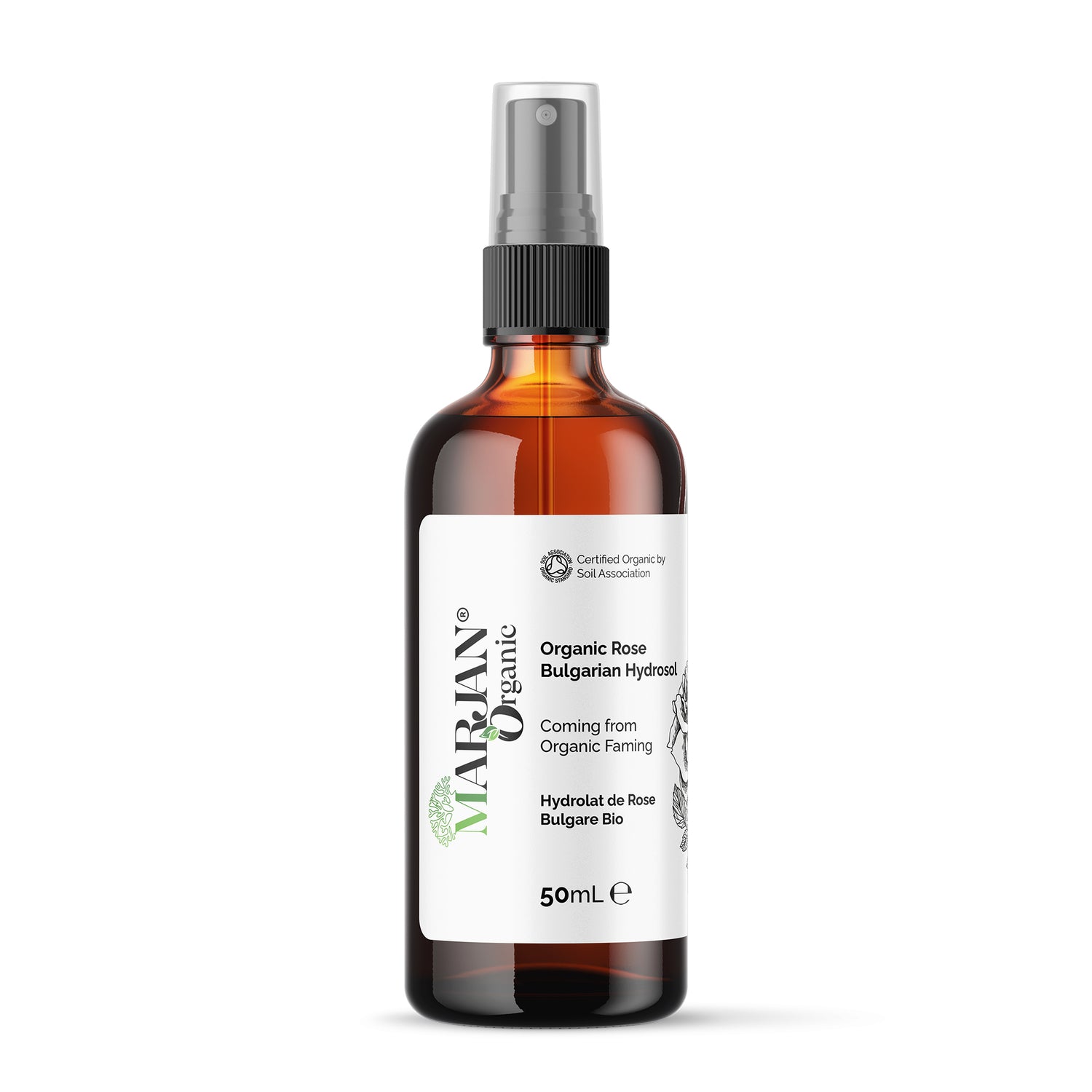 Organic Rose Water from Bulgaria – Natural Hydrosol Floral for Skin &amp; Hair Care