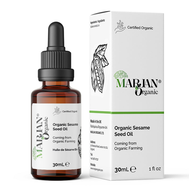 Organic Sesame Seed Oil – 100% Pure, Cold-Pressed for Face, Skin, Hair &amp; Massage