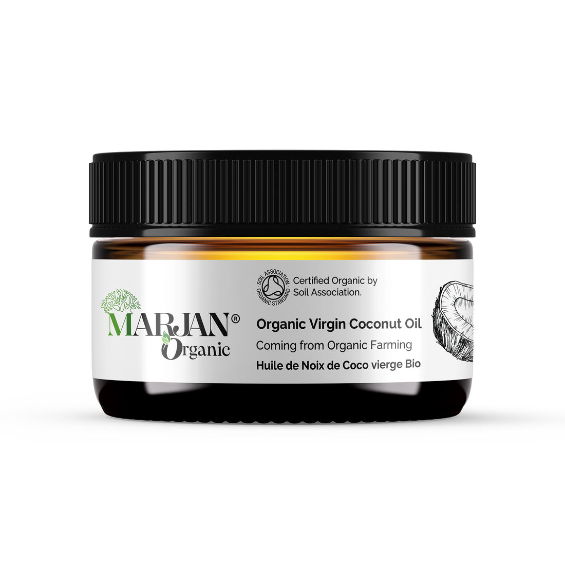 Virgin Organic Coconut Oil - Cold-Pressed for Skin &amp; Hair