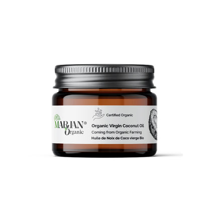 Organic Virgin Coconut Oil. Cold-pressed. Deep moisture for skin, hair &amp; massage