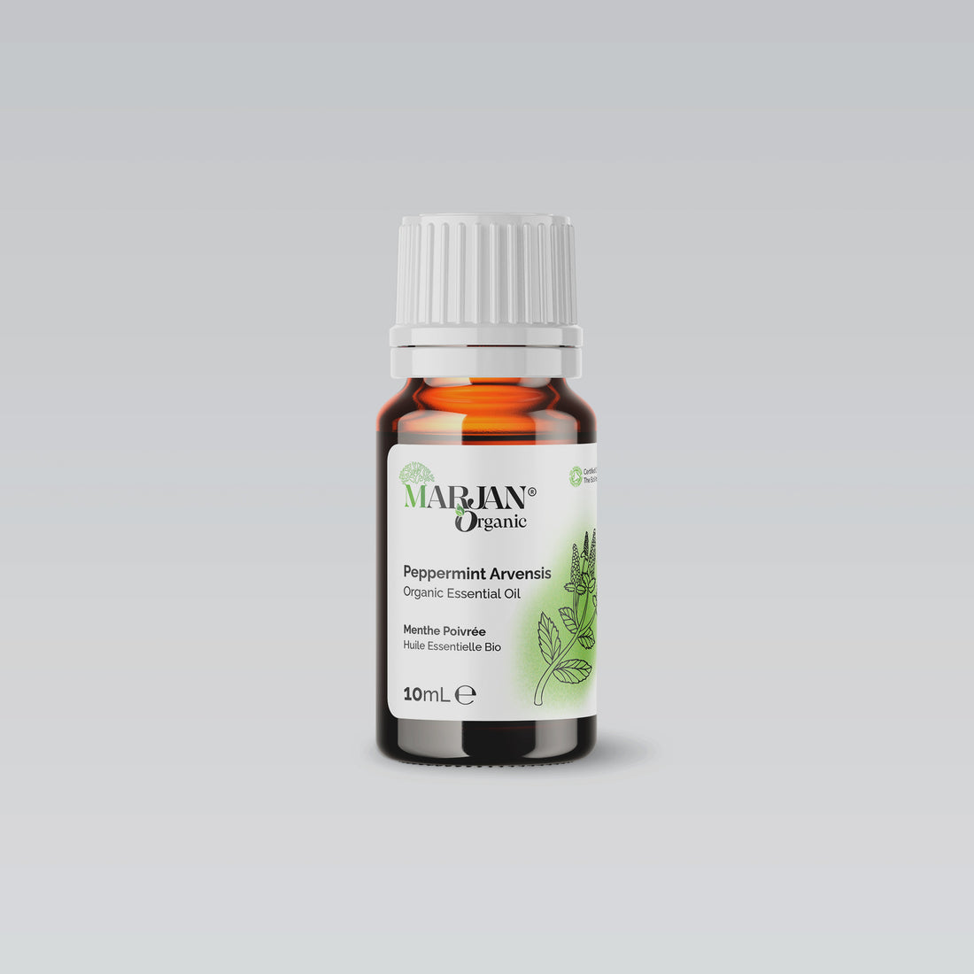 Organic Peppermint Arvensis Essential Oil (Certified by The Soil Association)