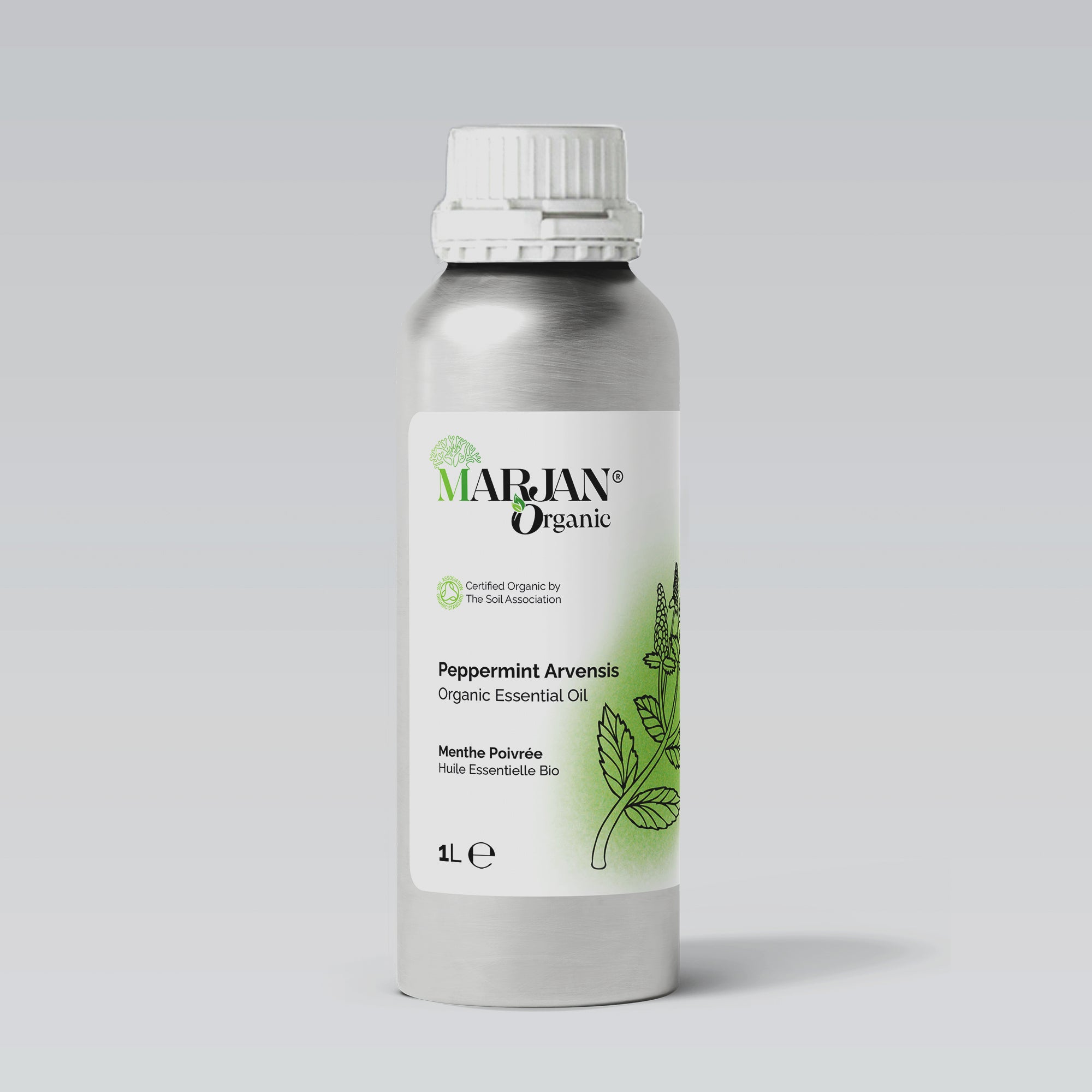 Organic Peppermint Arvensis Essential Oil (Certified by The Soil Association)