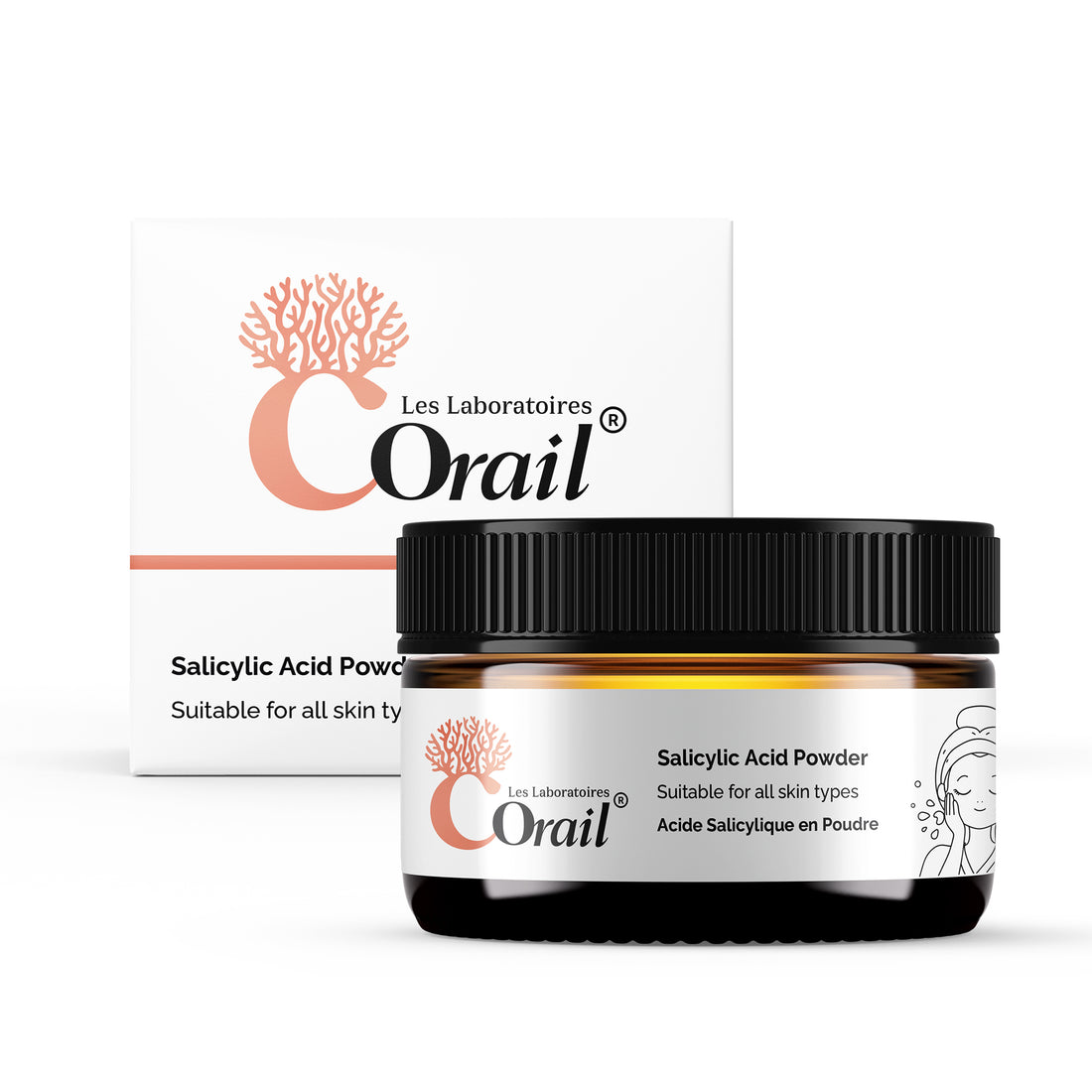Salicylic Acid Powder 30 g – Fine Cosmetic Grade – Suitable for All Skin Types – Les Laboratoires Corail