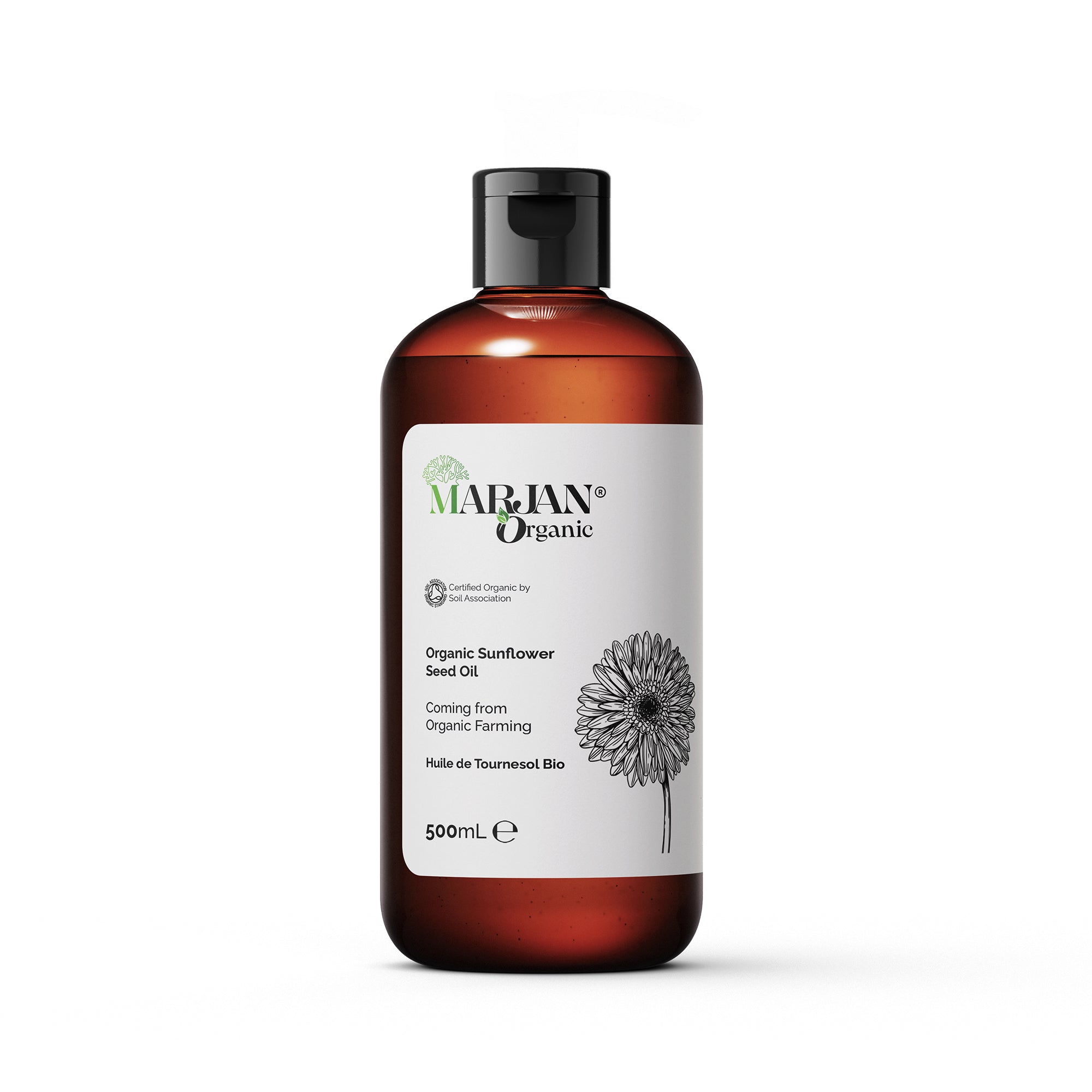 Huile de Tournesol Bio - 100% Vierge (Certifiée par Ecocert France &amp; Soil Association)
