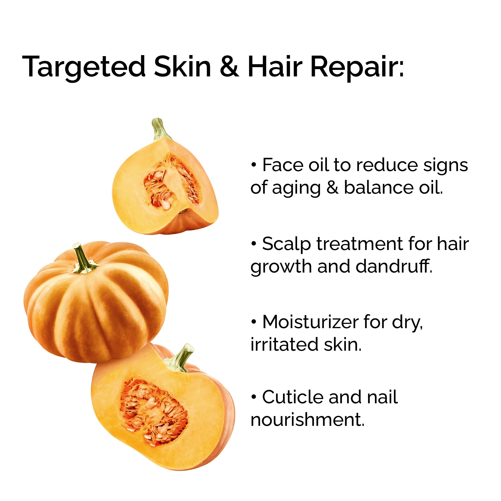 Organic Pumpkin Seed Oil 100% Pure Cold-Pressed for Face, Body &amp; Hair