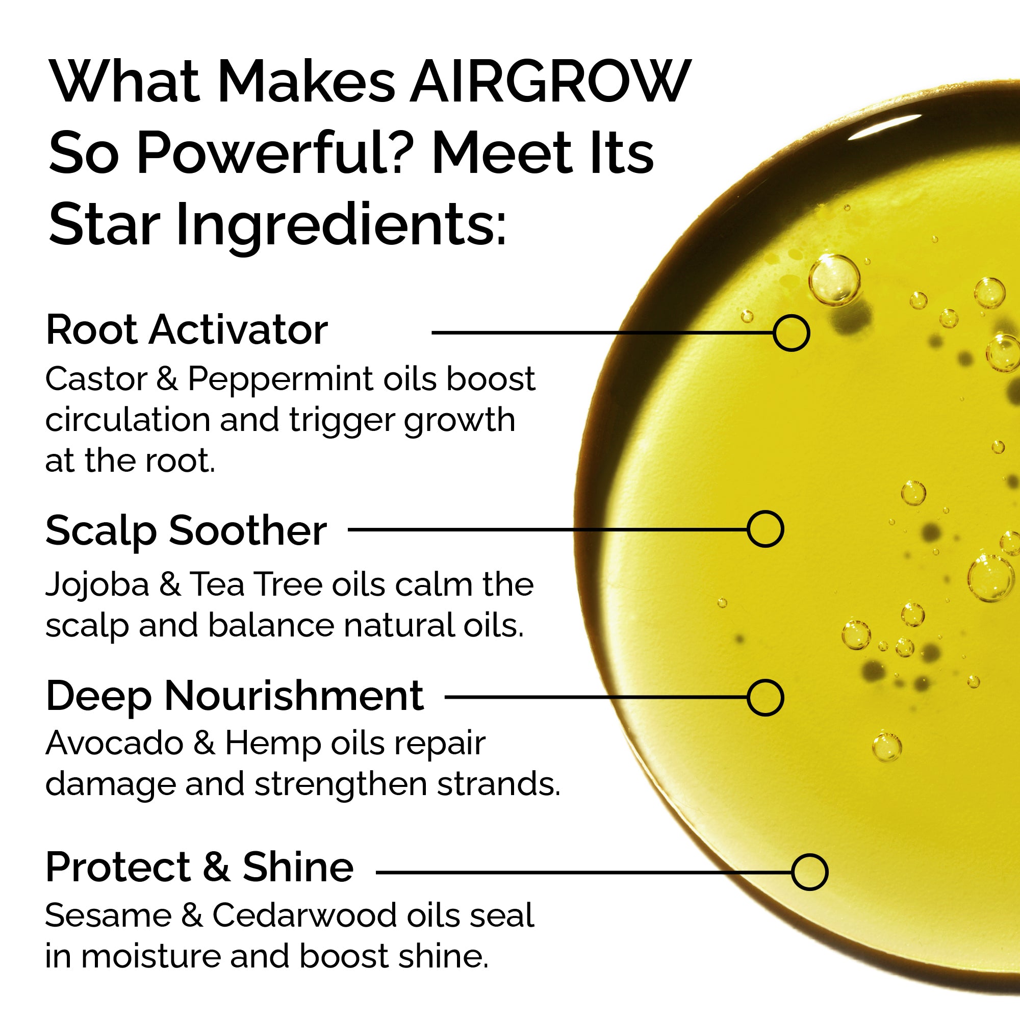 Organic Hair Growth Oil Serum – Strengthening &amp; Nourishing Hair Treatment
